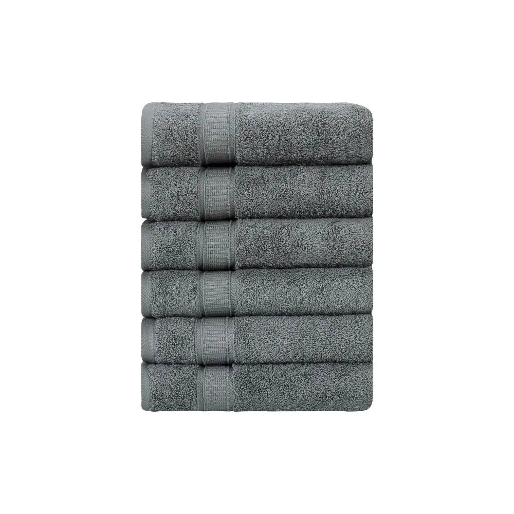 Turkish Cotton Hand Towel Set of 6 by La'Hammam La'Hammam