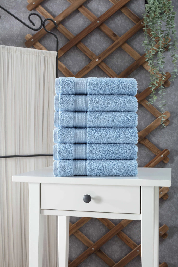 Turkish Cotton Hand Towel Set of 6 by La'Hammam La'Hammam