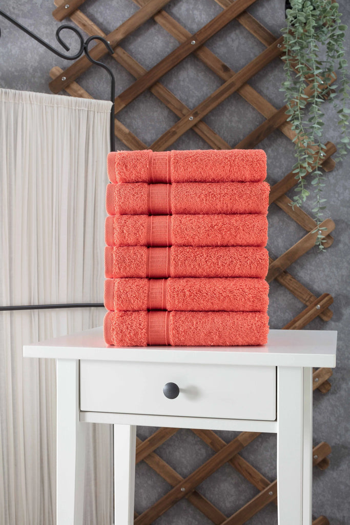 Turkish Cotton Hand Towel Set of 6 by La'Hammam La'Hammam