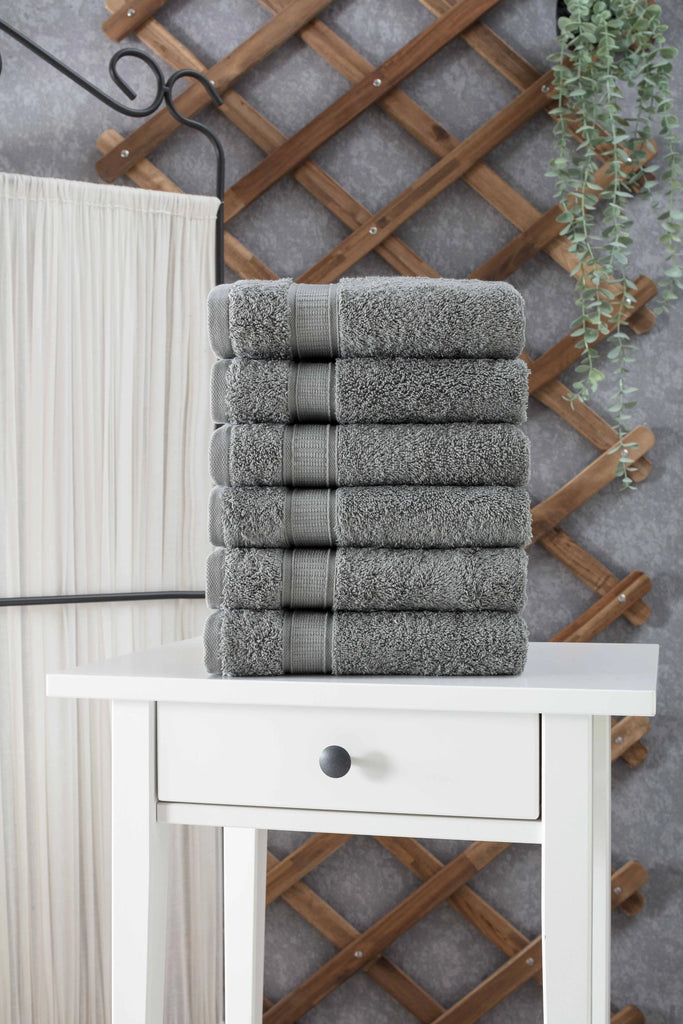 Turkish Cotton Hand Towel Set of 6 by La'Hammam La'Hammam