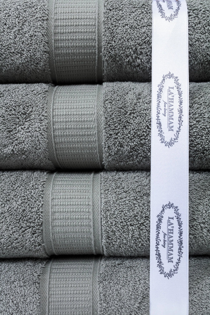 Turkish Cotton Hand Towel Set of 6 by La'Hammam La'Hammam