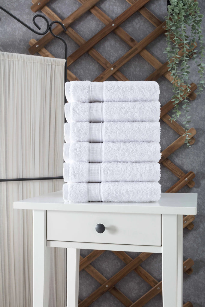 Turkish Cotton Hand Towel Set of 6 by La'Hammam La'Hammam