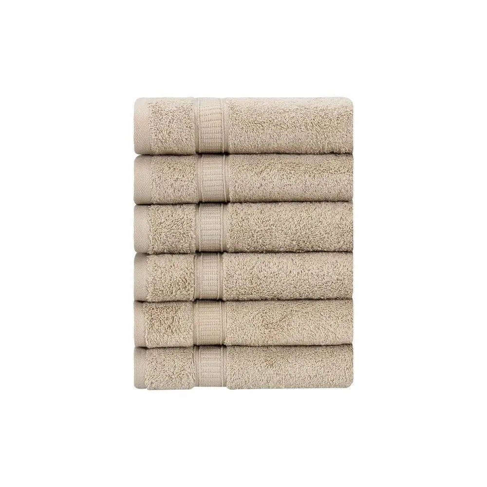 Turkish Cotton Hand Towel Set of 6 by La'Hammam La'Hammam