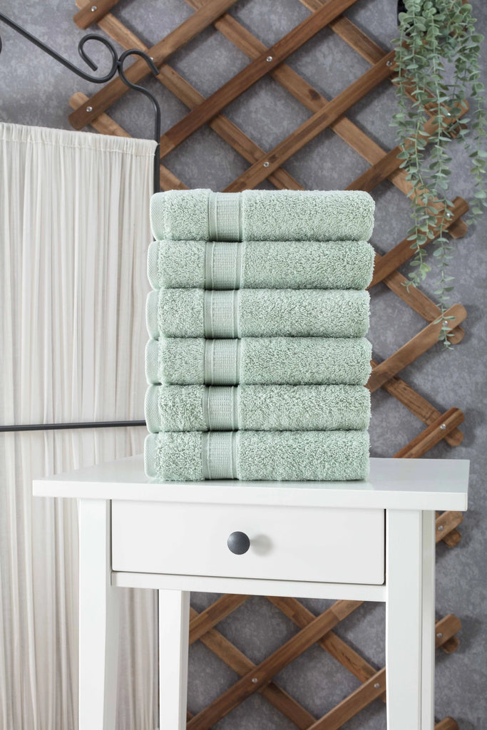 Turkish Cotton Hand Towel Set of 6 by La'Hammam La'Hammam