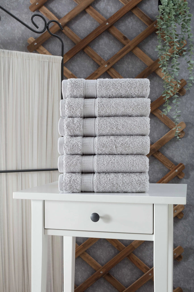 Turkish Cotton Hand Towel Set of 6 by La'Hammam La'Hammam