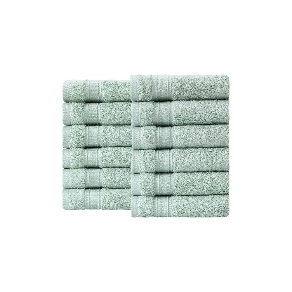 Turkish Cotton Washcloth Set of 12 by La'Hammam La'Hammam