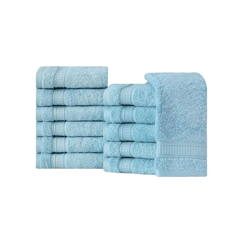 Turkish Cotton Washcloth Set of 12 by La'Hammam La'Hammam