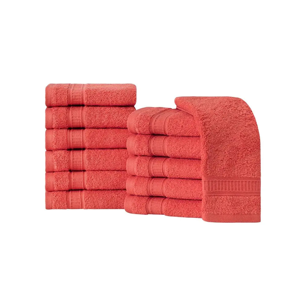 Turkish Cotton Washcloth Set of 12 by La'Hammam La'Hammam