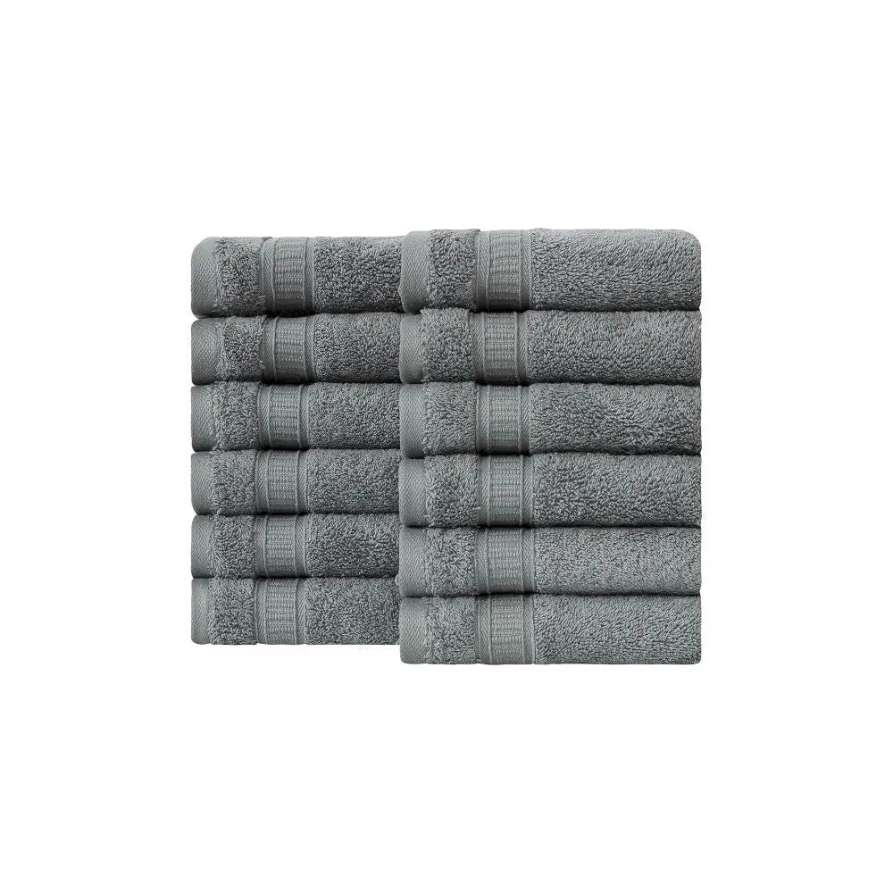 Turkish Cotton Washcloth Set of 12 by La'Hammam La'Hammam