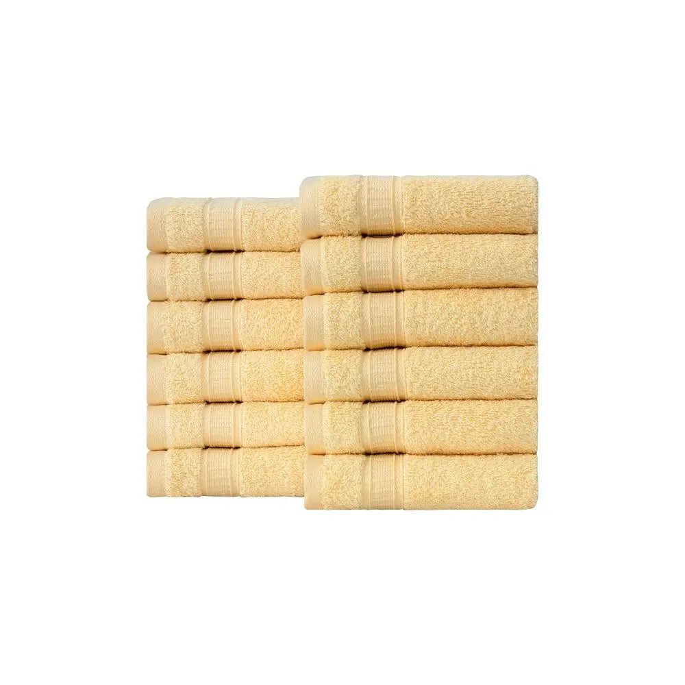 Turkish Cotton Washcloth Set of 12 by La'Hammam La'Hammam