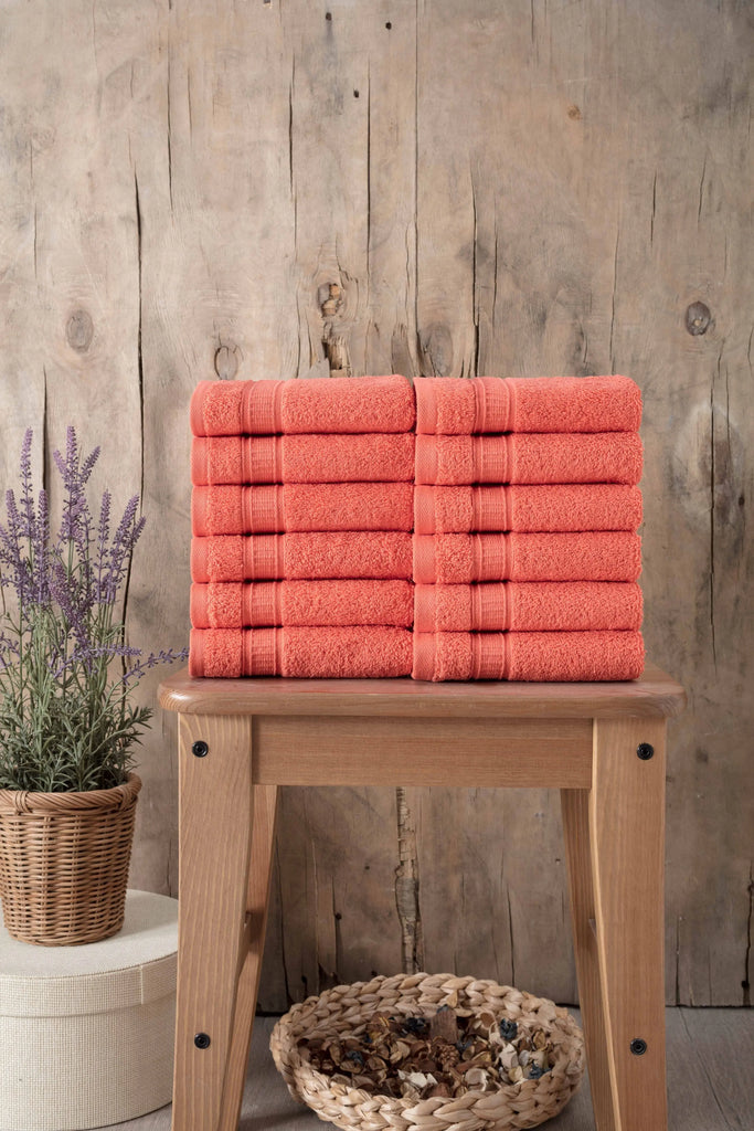 Turkish Cotton Washcloth Set of 12 by La'Hammam La'Hammam