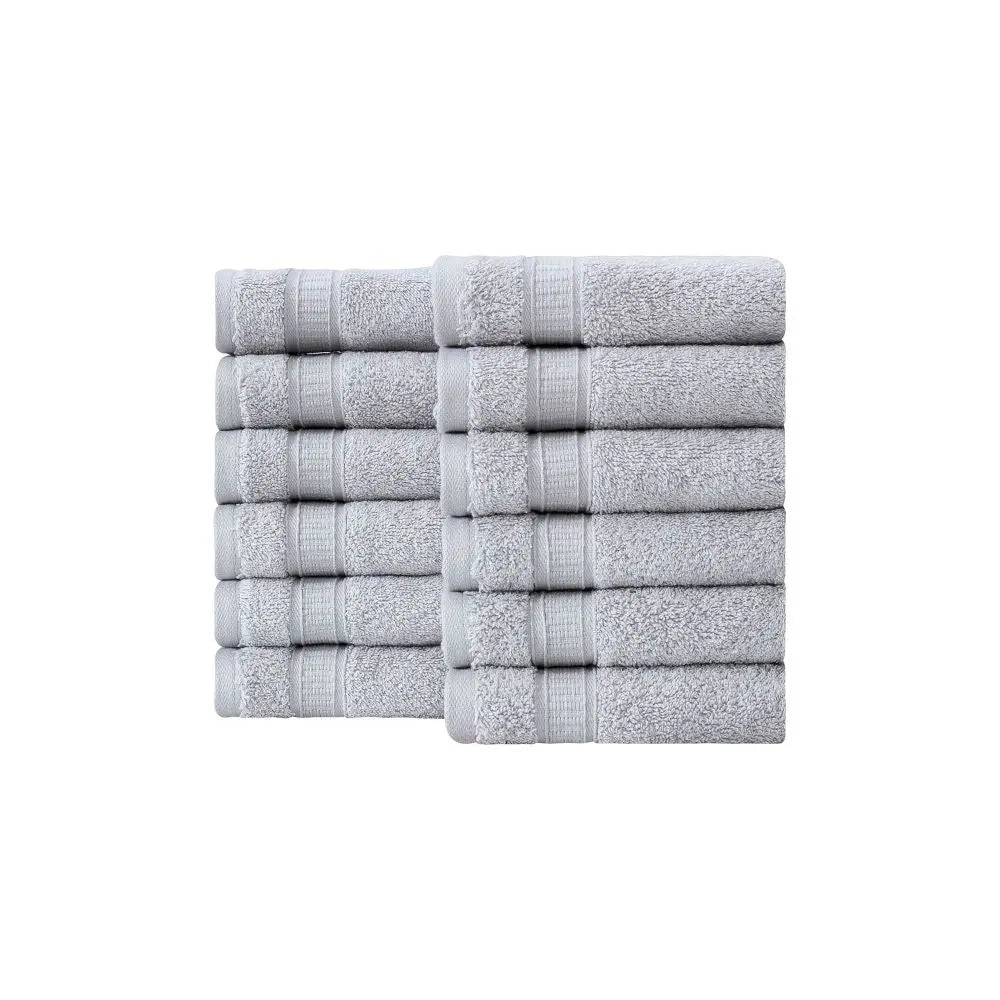 Turkish Cotton Washcloth Set of 12 by La'Hammam La'Hammam
