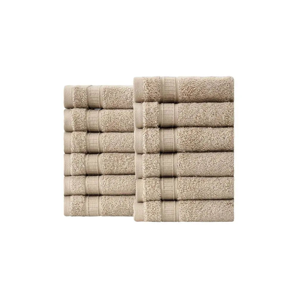 Turkish Cotton Washcloth Set of 12 by La'Hammam La'Hammam