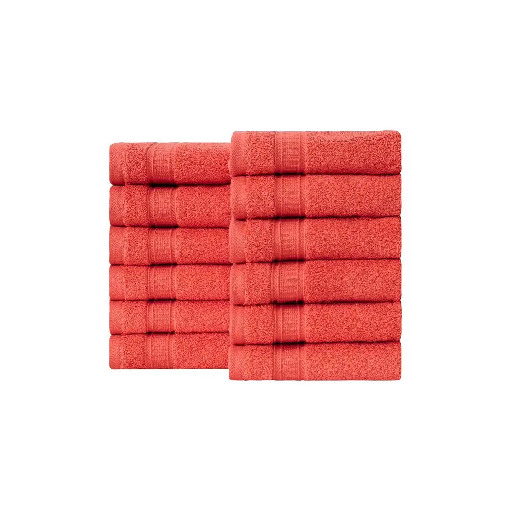 Turkish Cotton Washcloth Set of 12 by La'Hammam La'Hammam