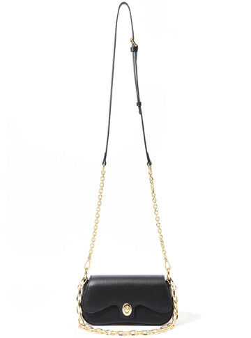 Usagi Black Leather Handbag, Black by Bob Oré BOB ORE