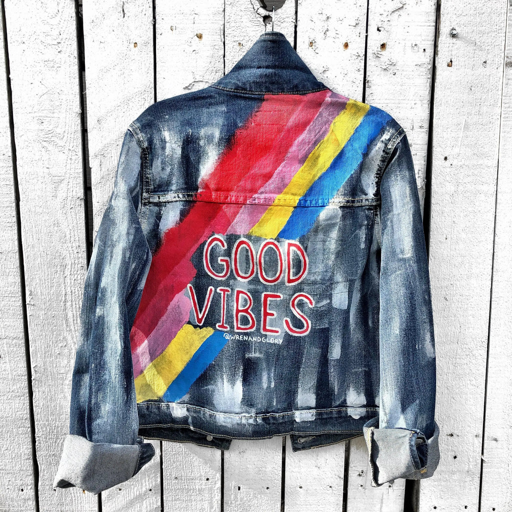 'VIBEZ' DENIM JACKET - Girls by Wren + Glory Wren + Glory