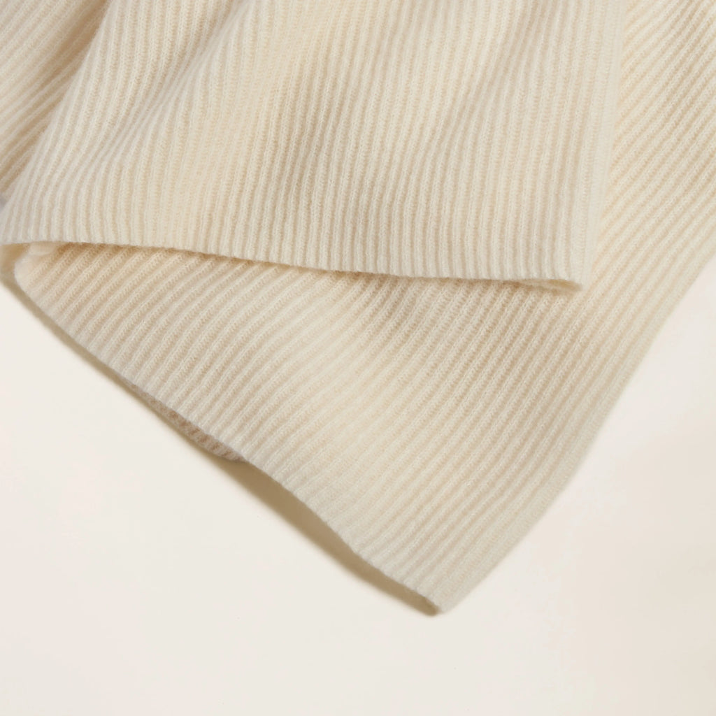 Vallon Ribbed Cashmere Throw by Italic Italic