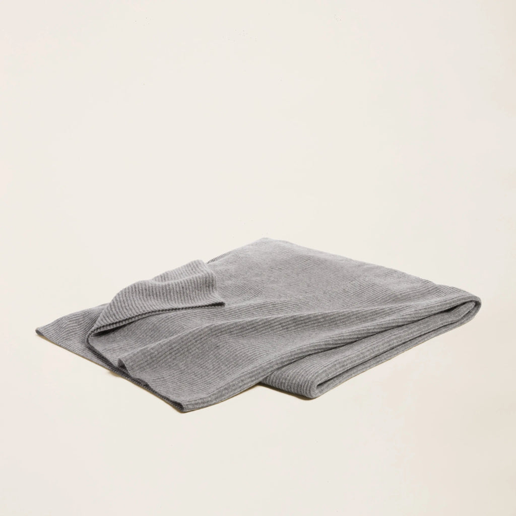 Vallon Ribbed Cashmere Throw by Italic Italic