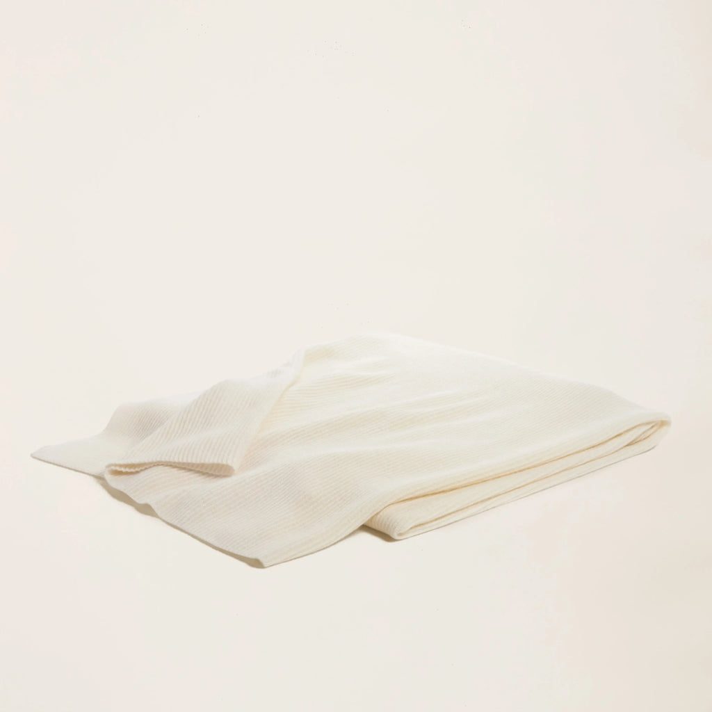 Vallon Ribbed Cashmere Throw by Italic Italic