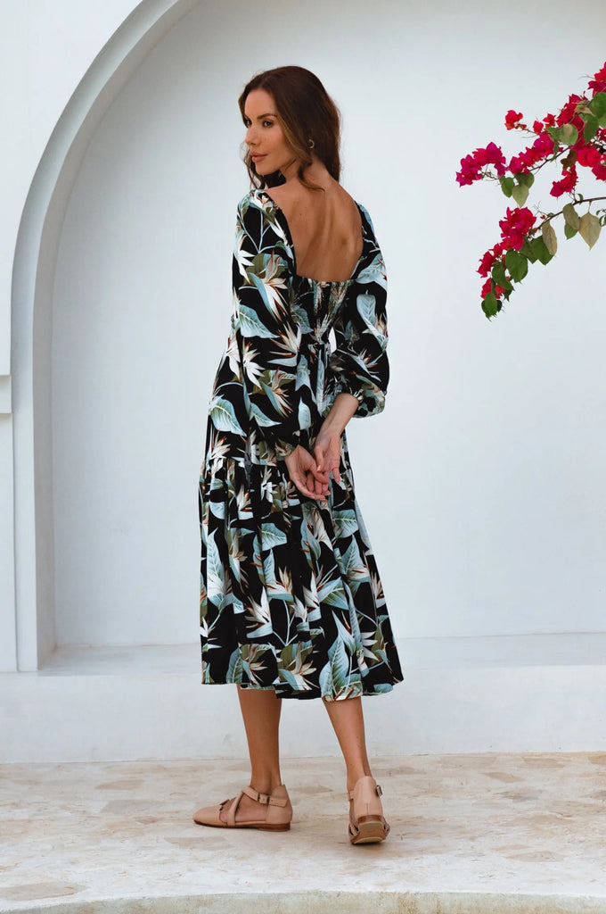 Verona Long Sleeve Midi Dress by Bali ELF Bali ELF