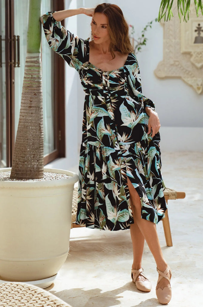 Verona Long Sleeve Midi Dress by Bali ELF Bali ELF