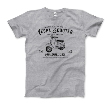 Vintage Piaggio Scooter 1953 125cc Art T-Shirt by Art-O-Rama Shop ART-O-RAMA-SHOP