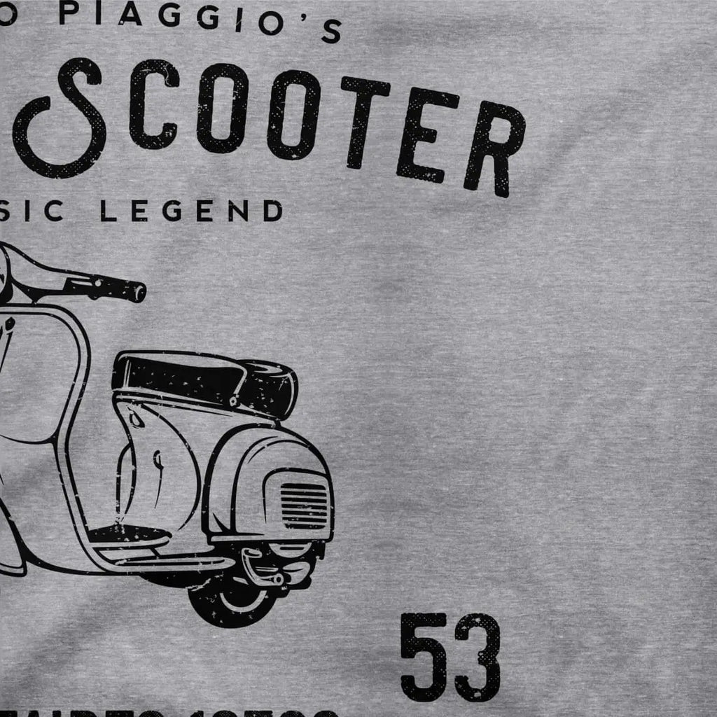 Vintage Piaggio Scooter 1953 125cc Art T-Shirt by Art-O-Rama Shop ART-O-RAMA-SHOP