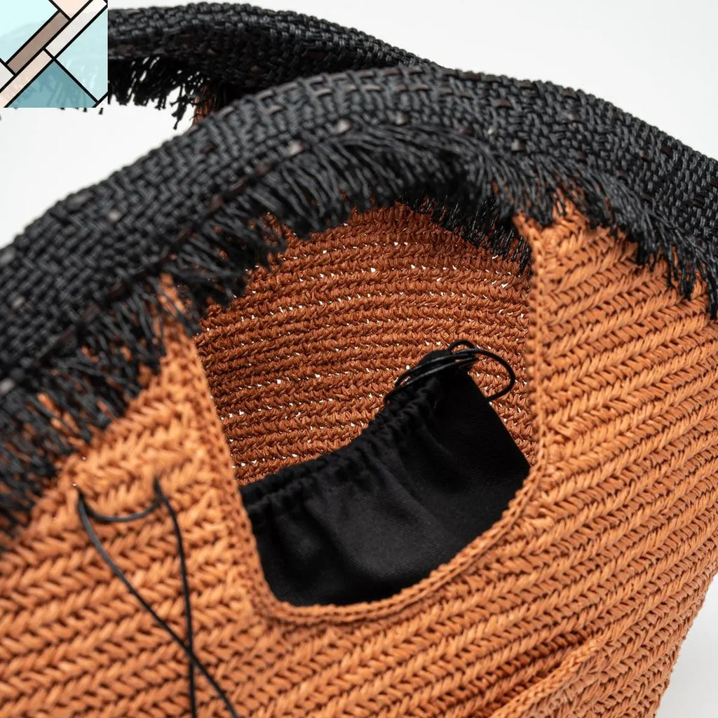 Virgo Italian Knit Leather Bag TULLAA