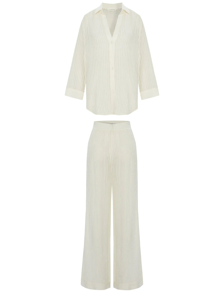 Voyage Set - White Stripes by The Handloom The Handloom