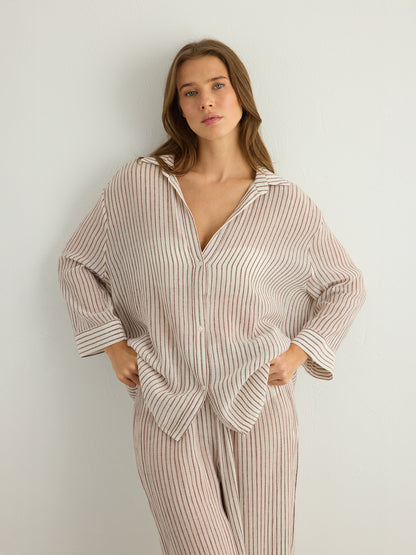 Voyage Set - Burgundy Stripes