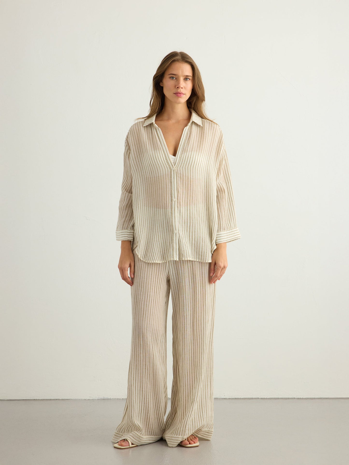 Voyage Set - Khaki Green Stripes