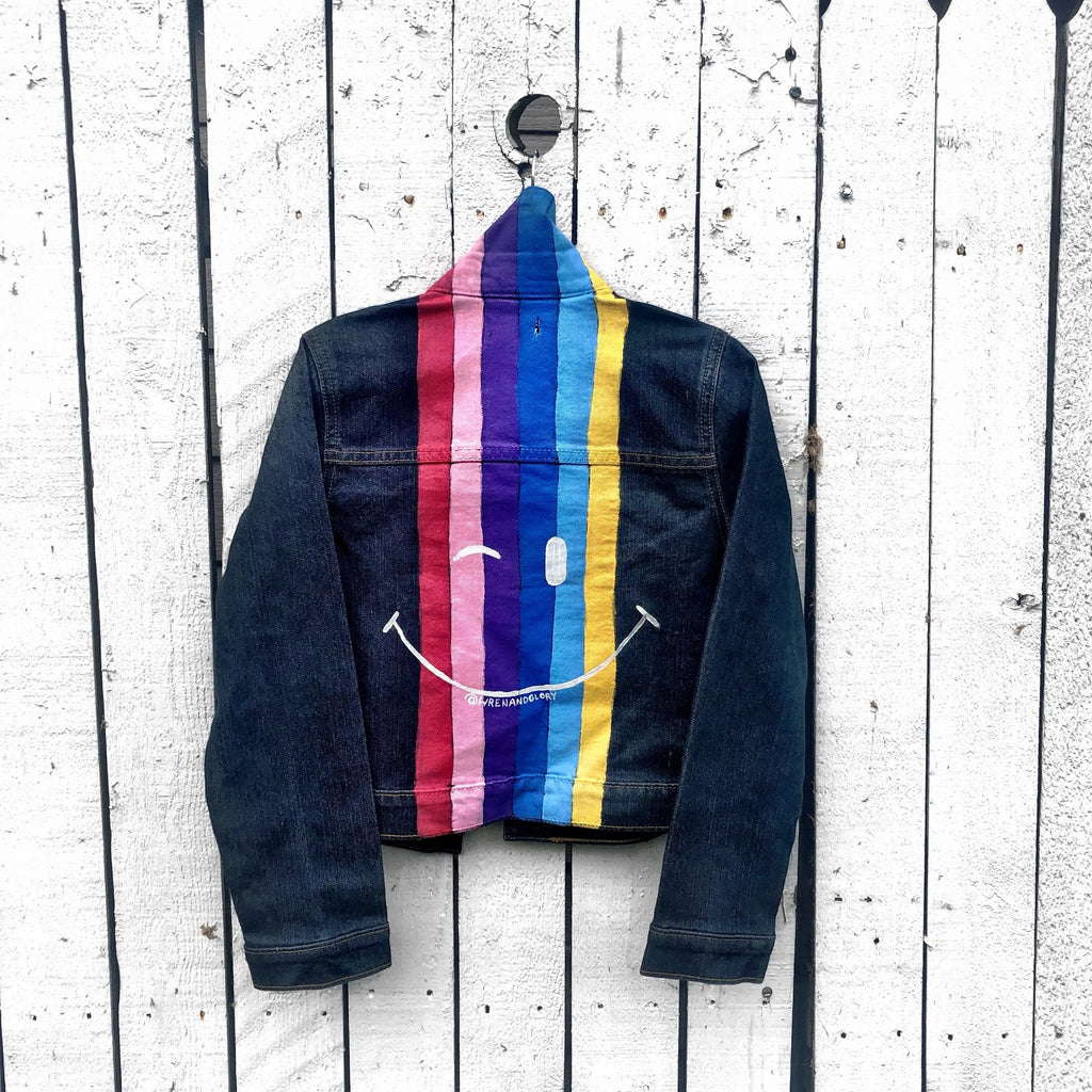 'WINK' DENIM JACKET - GIRLS by Wren + Glory Wren + Glory