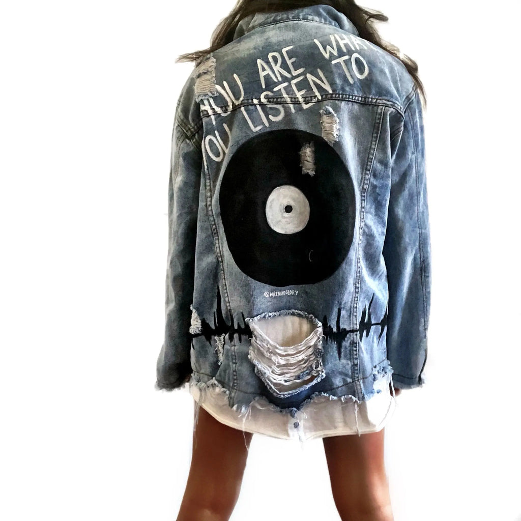 'WITH THE BAND' DENIM JACKET by Wren + Glory Wren + Glory