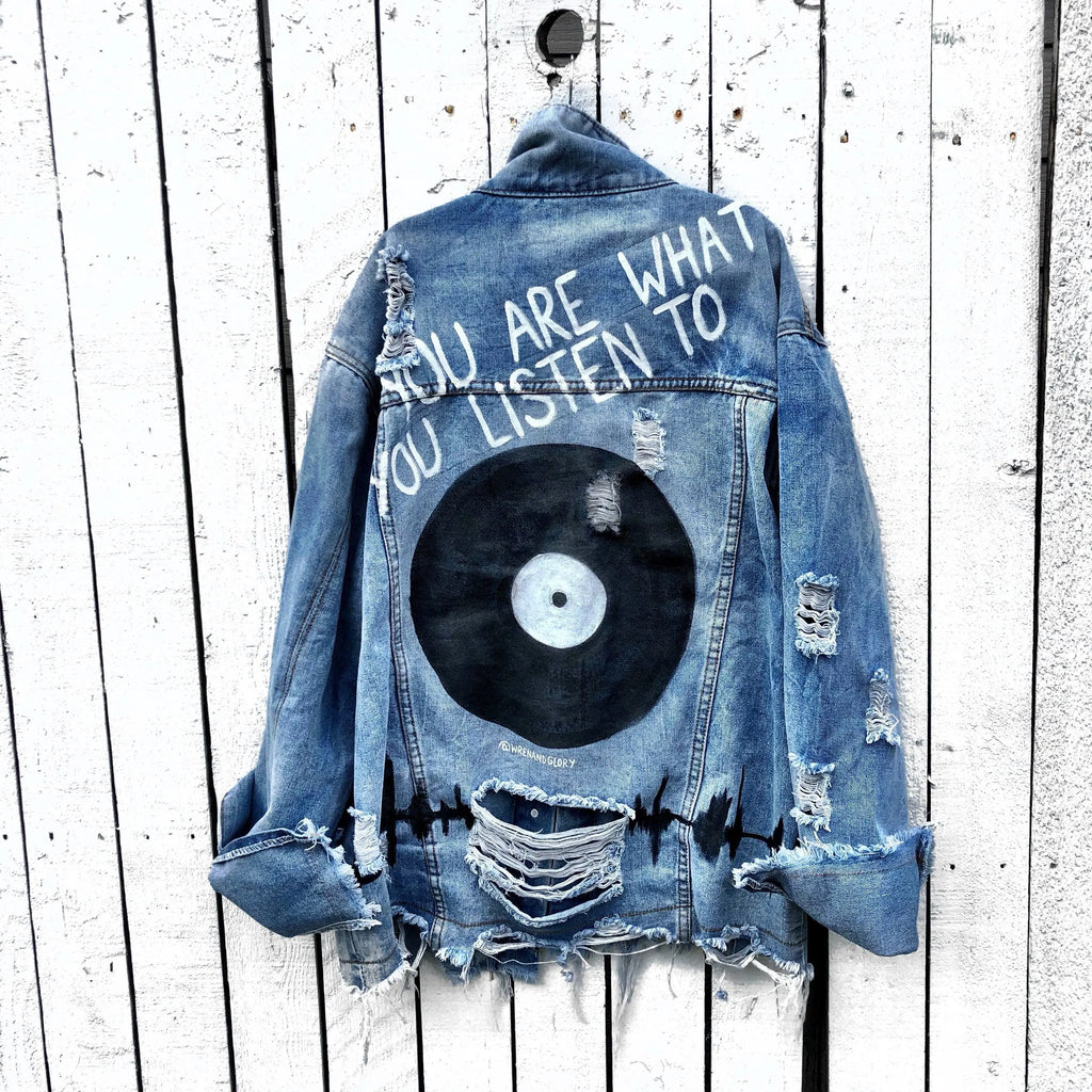 'WITH THE BAND' DENIM JACKET by Wren + Glory Wren + Glory