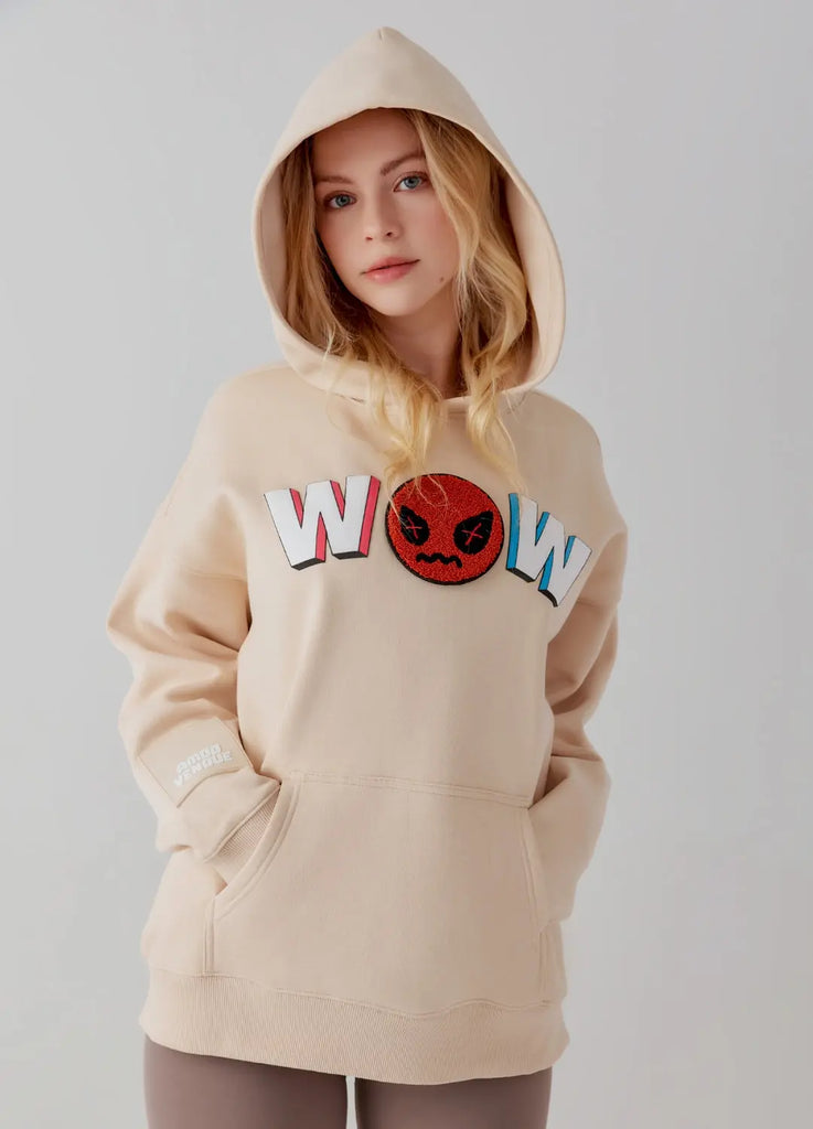 WOW  "Mood" Emoji Hoodie by Amoo Amoo