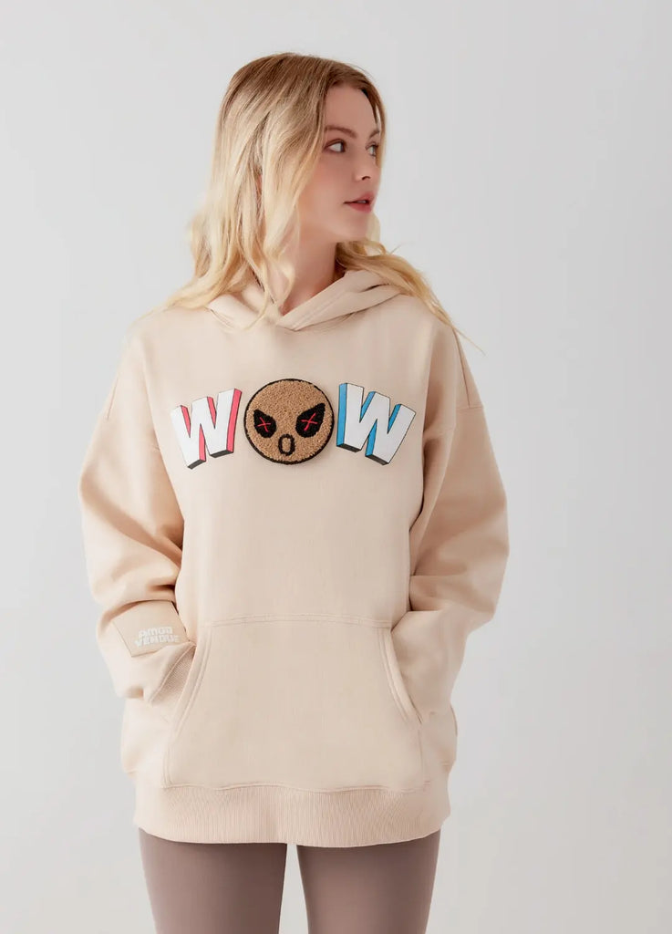 WOW  "Mood" Emoji Hoodie by Amoo Amoo