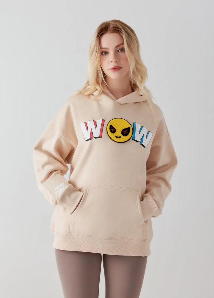 WOW  "Mood" Emoji Hoodie by Amoo Amoo