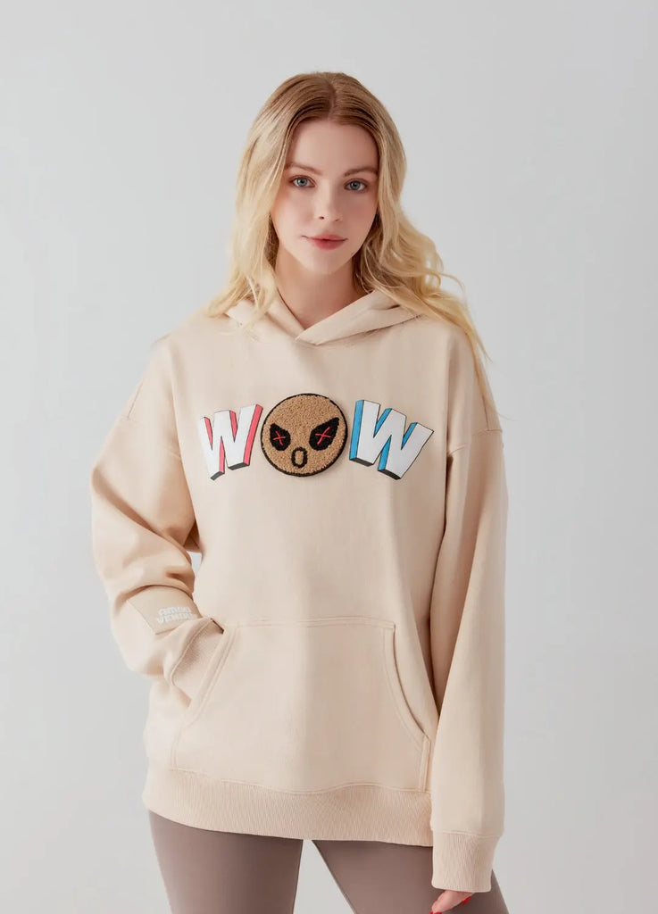 WOW  "Mood" Emoji Hoodie by Amoo Amoo