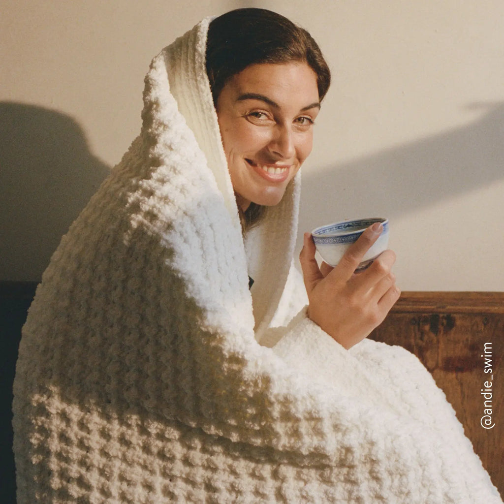 Waffle Lightweight Throw by Sunday Citizen Sunday Citizen