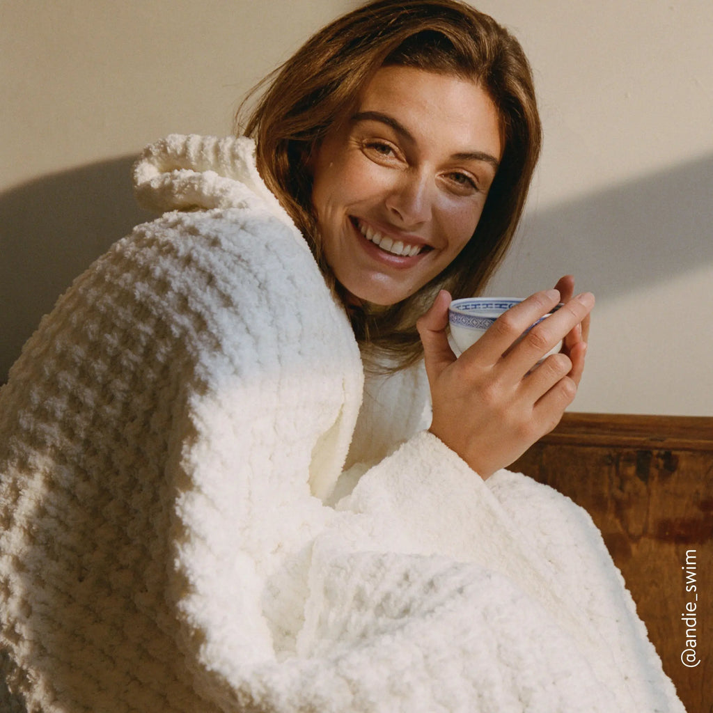 Waffle Lightweight Throw by Sunday Citizen Sunday Citizen