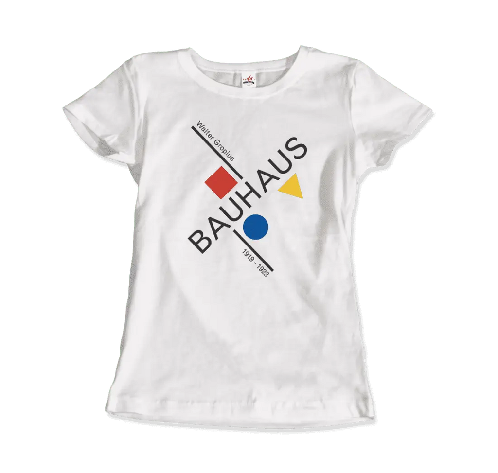 Walter Gropius Bauhaus Artwork T-Shirt by Art-O-Rama Shop ART-O-RAMA-SHOP