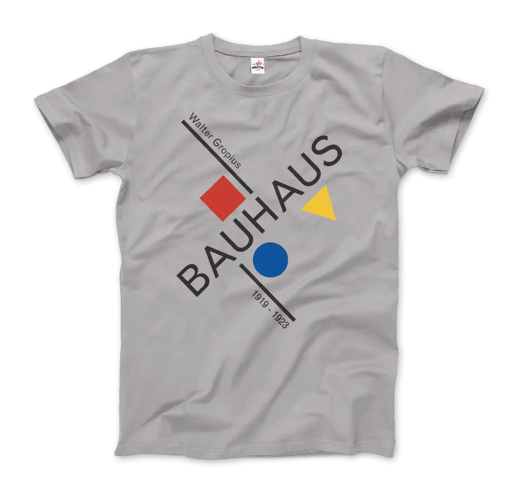 Walter Gropius Bauhaus Artwork T-Shirt by Art-O-Rama Shop ART-O-RAMA-SHOP