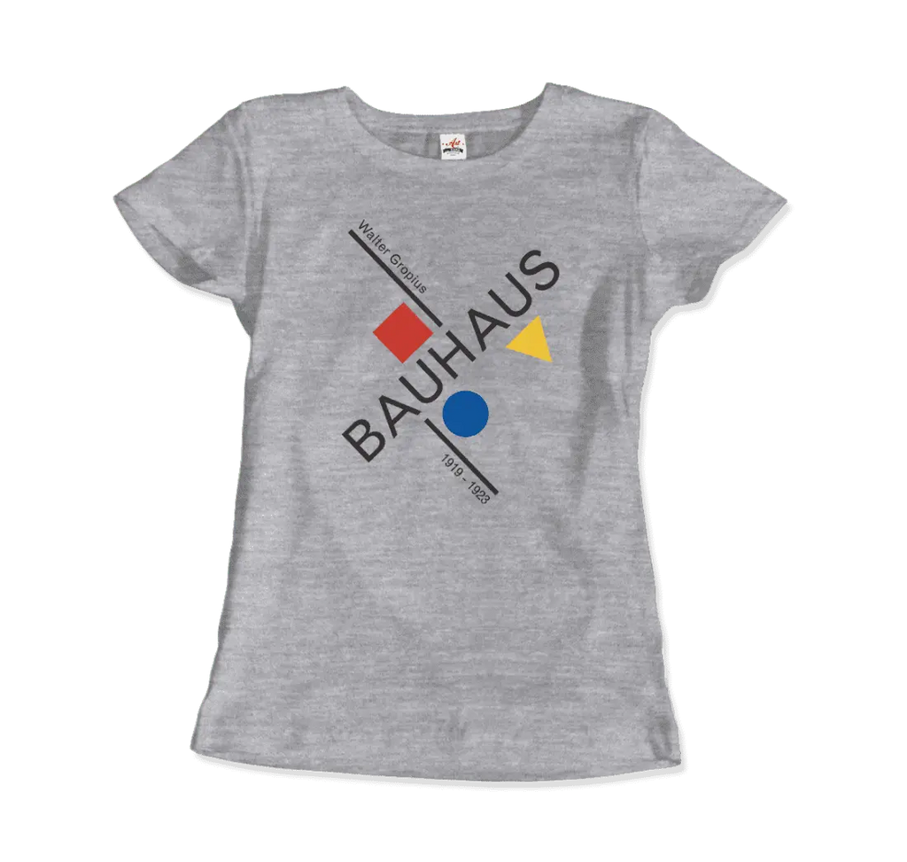 Walter Gropius Bauhaus Artwork T-Shirt by Art-O-Rama Shop ART-O-RAMA-SHOP
