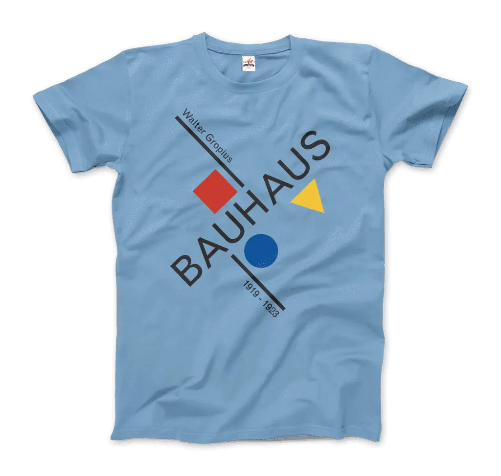Walter Gropius Bauhaus Artwork T-Shirt by Art-O-Rama Shop ART-O-RAMA-SHOP