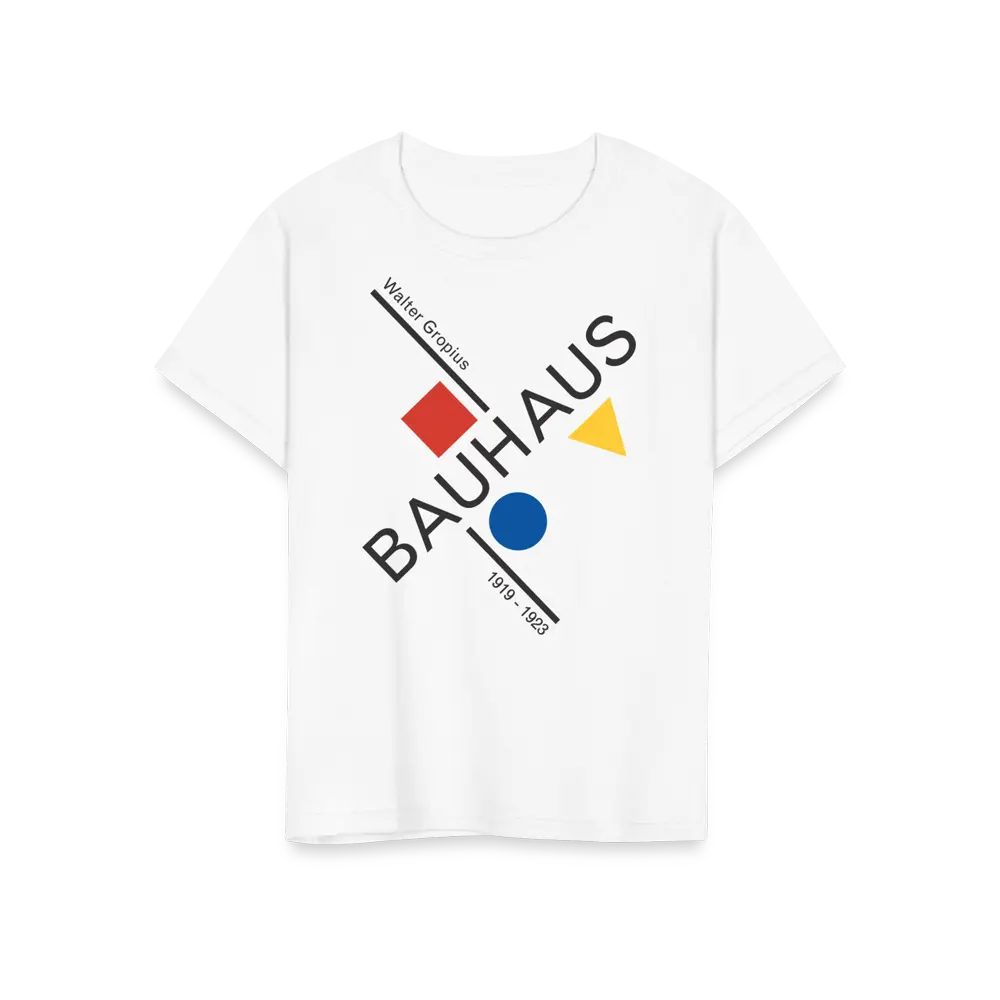 Walter Gropius Bauhaus Artwork T-Shirt by Art-O-Rama Shop ART-O-RAMA-SHOP