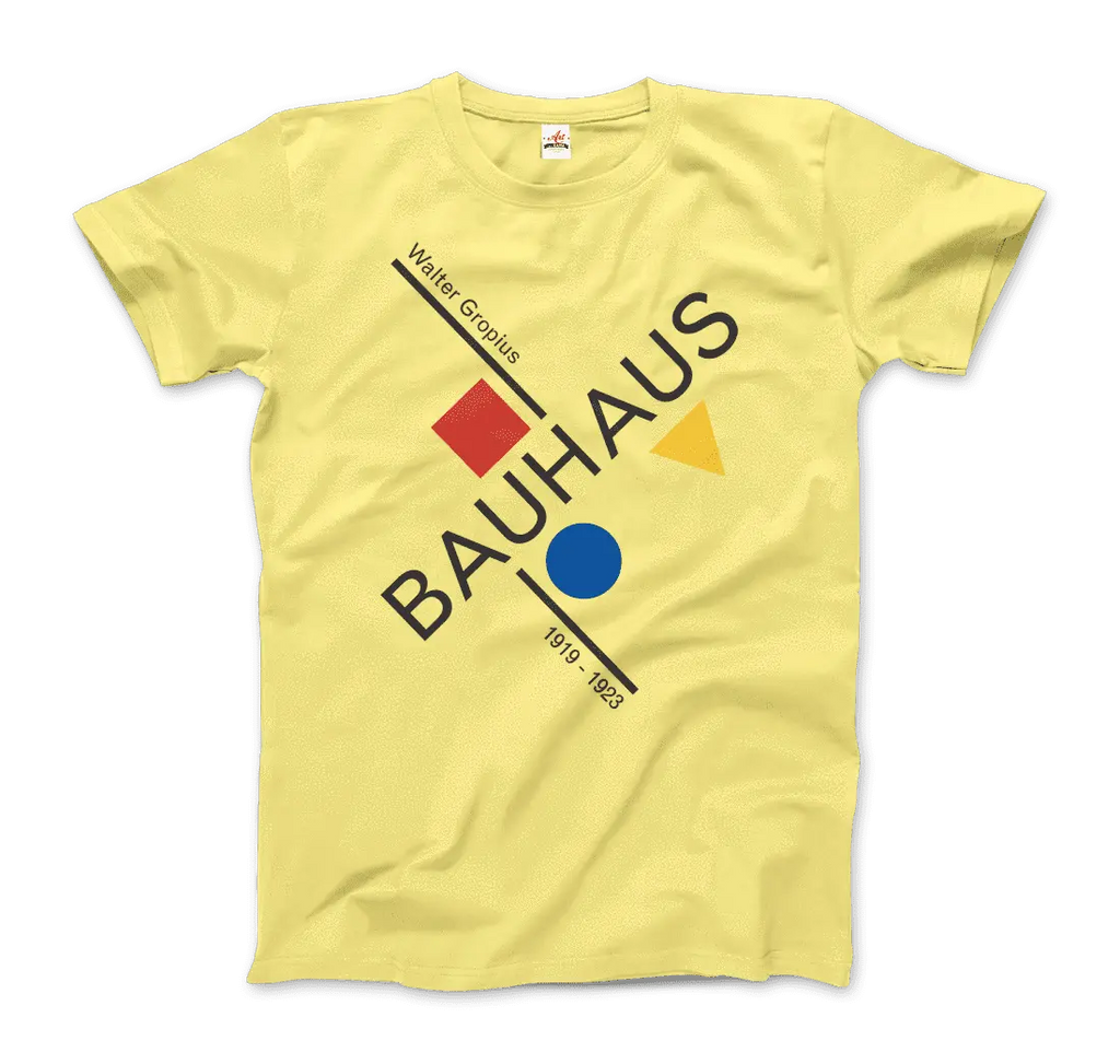 Walter Gropius Bauhaus Artwork T-Shirt by Art-O-Rama Shop ART-O-RAMA-SHOP