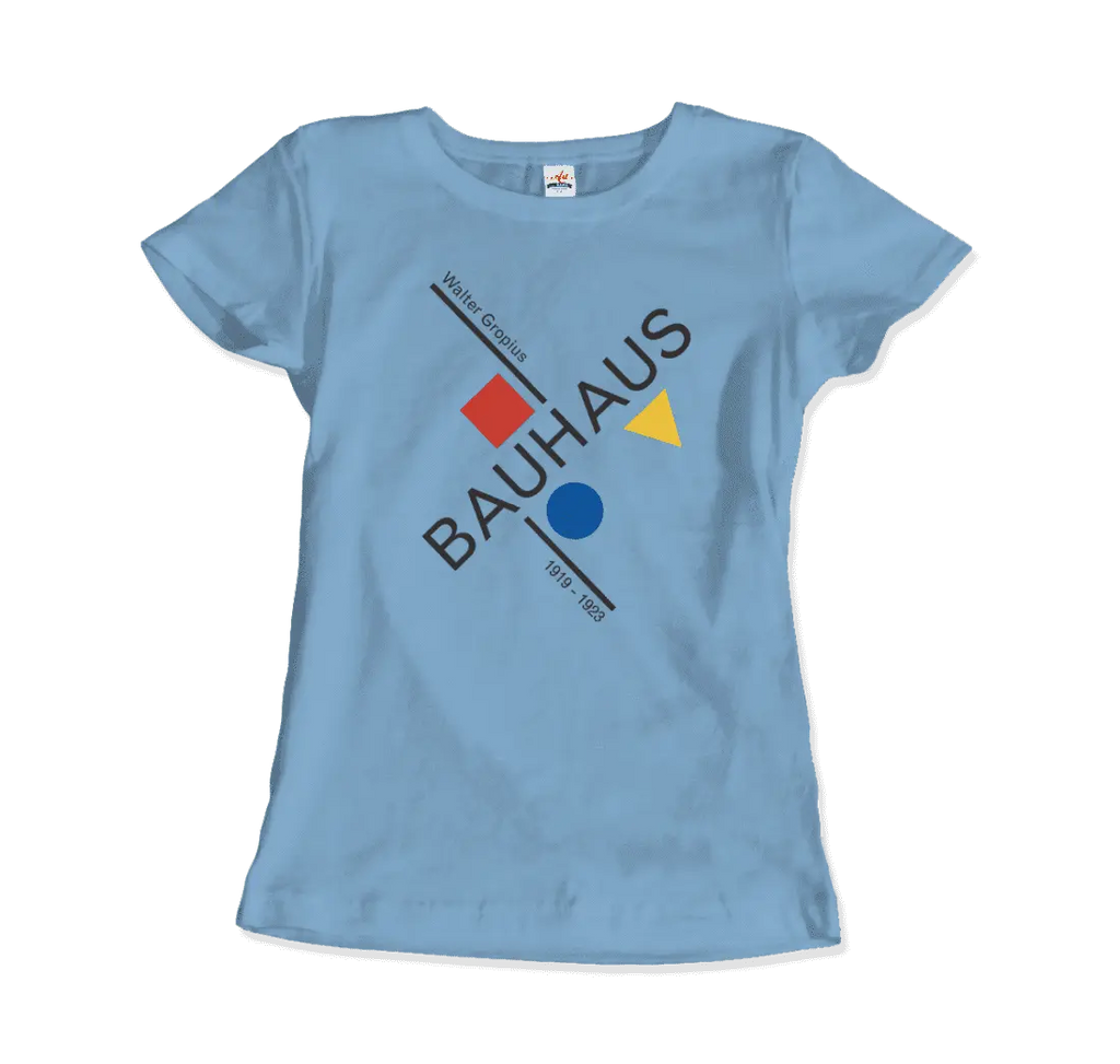 Walter Gropius Bauhaus Artwork T-Shirt by Art-O-Rama Shop ART-O-RAMA-SHOP