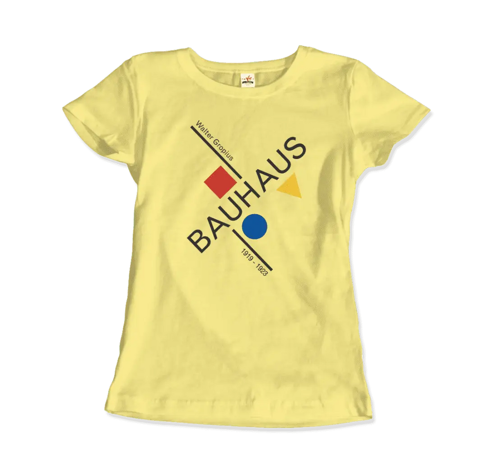 Walter Gropius Bauhaus Artwork T-Shirt by Art-O-Rama Shop ART-O-RAMA-SHOP