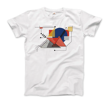 Walter Gropius Bauhaus Geometry Artwork T-Shirt by Art-O-Rama Shop ART-O-RAMA-SHOP