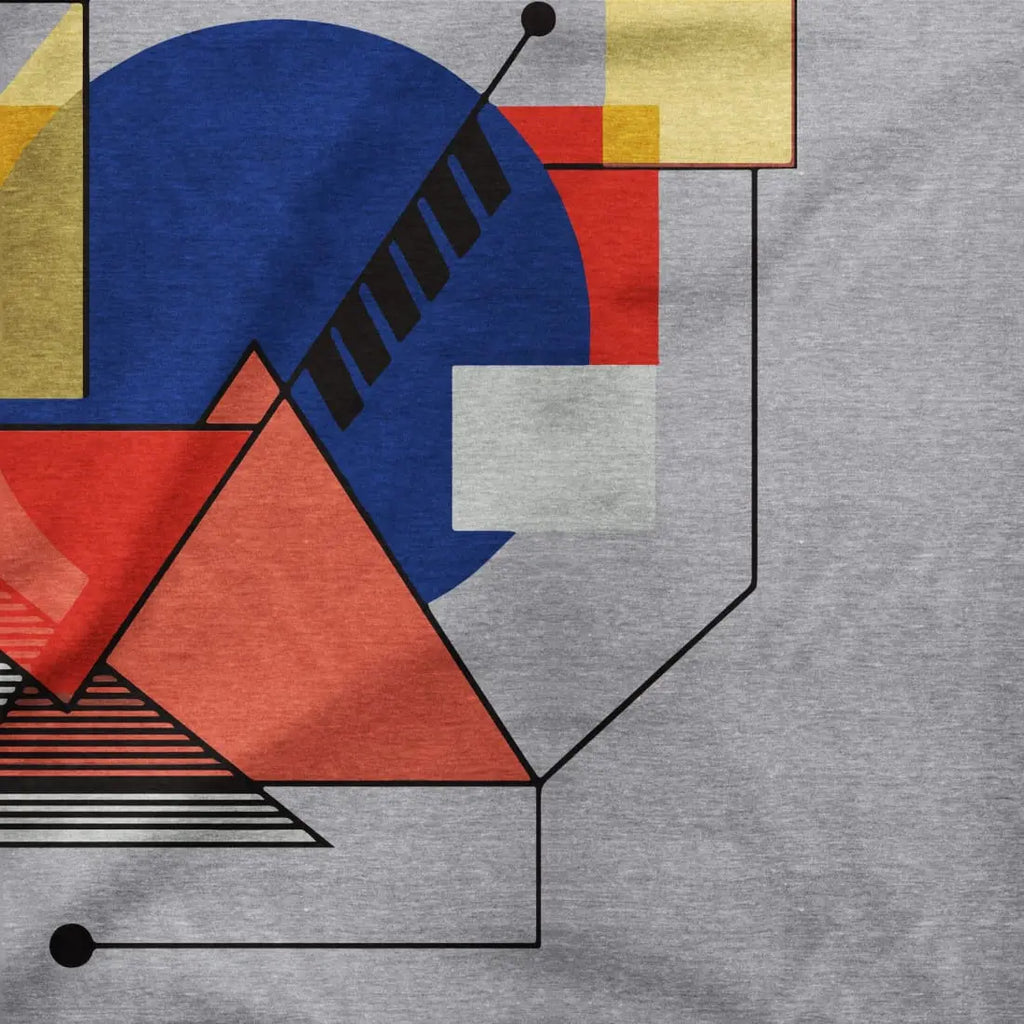 Walter Gropius Bauhaus Geometry Artwork T-Shirt by Art-O-Rama Shop ART-O-RAMA-SHOP